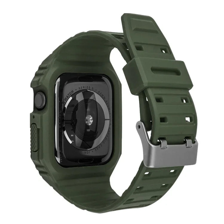 ツートン一体型ウォッチバンド、Apple Watchシリーズ用、7 41mm / 6&SE&5&4 40mm / 3&2&1 38mm、7 45mm / 6&SE&5&4 44mm / 3&2&1 42mm