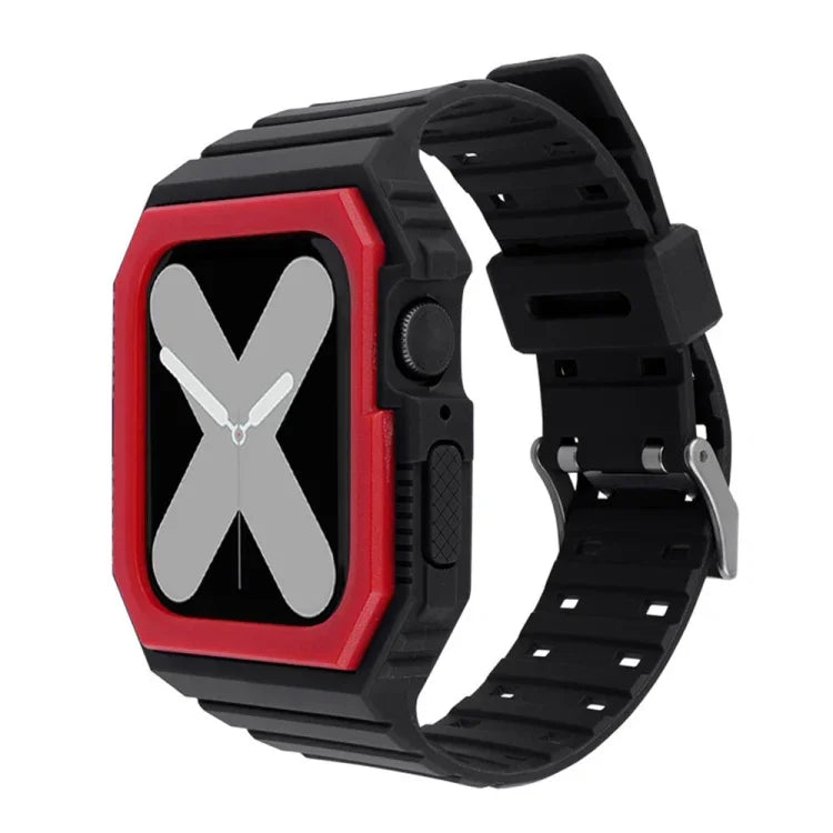 ツートン一体型ウォッチバンド、Apple Watchシリーズ用、7 41mm / 6&SE&5&4 40mm / 3&2&1 38mm、7 45mm / 6&SE&5&4 44mm / 3&2&1 42mm