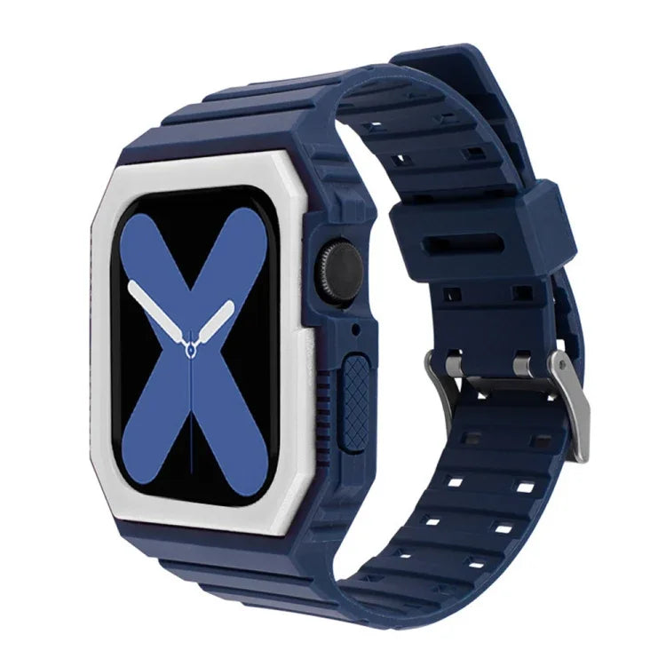 ツートン一体型ウォッチバンド、Apple Watchシリーズ用、7 41mm / 6&SE&5&4 40mm / 3&2&1 38mm、7 45mm / 6&SE&5&4 44mm / 3&2&1 42mm