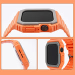ツートン一体型ウォッチバンド、Apple Watchシリーズ用、7 41mm / 6&SE&5&4 40mm / 3&2&1 38mm、7 45mm / 6&SE&5&4 44mm / 3&2&1 42mm