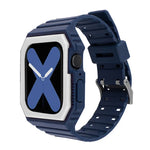 ツートン一体型ウォッチバンド、Apple Watchシリーズ用、7 41mm / 6&SE&5&4 40mm / 3&2&1 38mm、7 45mm / 6&SE&5&4 44mm / 3&2&1 42mm