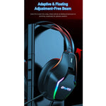 awei GM-1 USB + 3.5mm アンビエントライトゲーミングヘッドセット マイク付き、GM-1