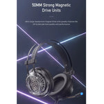 awei GM-2 USB + 3.5mm アンビエントライトゲーミング有線ヘッドセット マイク付き、GM-2