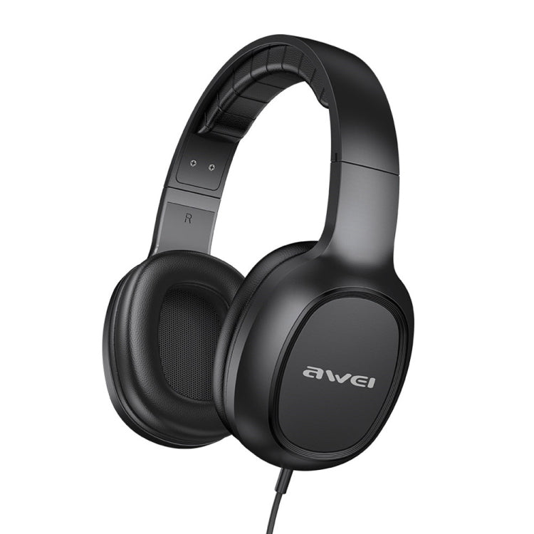 awei GM-6 3.5mm ステレオ有線ヘッドセット、GM-6（ブラック）