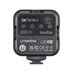 Godox LED-6R RGB LEDビデオ撮影用補助ライト、LED-6R