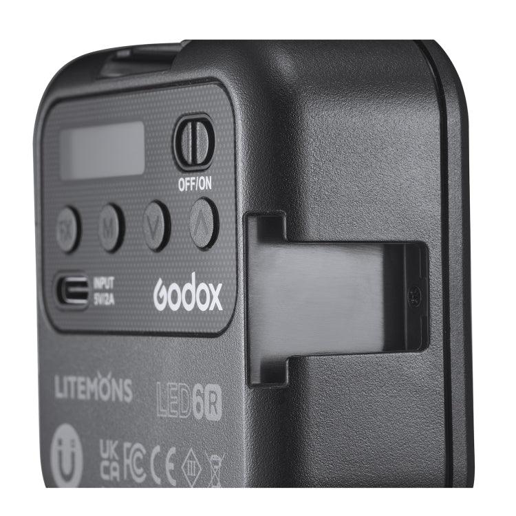 Godox LED-6R RGB LEDビデオ撮影用補助ライト、LED-6R