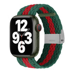 Vertical Texture Braided Watchband For Apple Watch Series, 7 41mm / 6&SE&5&4 40mm / 3&2&1 38mm, 7 45mm / 6&SE&5&4 44mm / 3&2&1 42mm