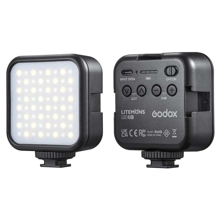 Godox LED-6BI LEDビデオ撮影用ライト、LED-6BI