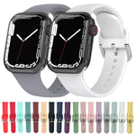 シリコンウォッチバンド、サイズ：S 110mm、Apple Watchシリーズ7 41mm / 6&SE&5&4 40mm / 3&2&1 38mm用、110mm