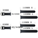 シリコンウォッチバンド、サイズ：S 110mm、Apple Watchシリーズ7 41mm / 6&SE&5&4 40mm / 3&2&1 38mm用、110mm