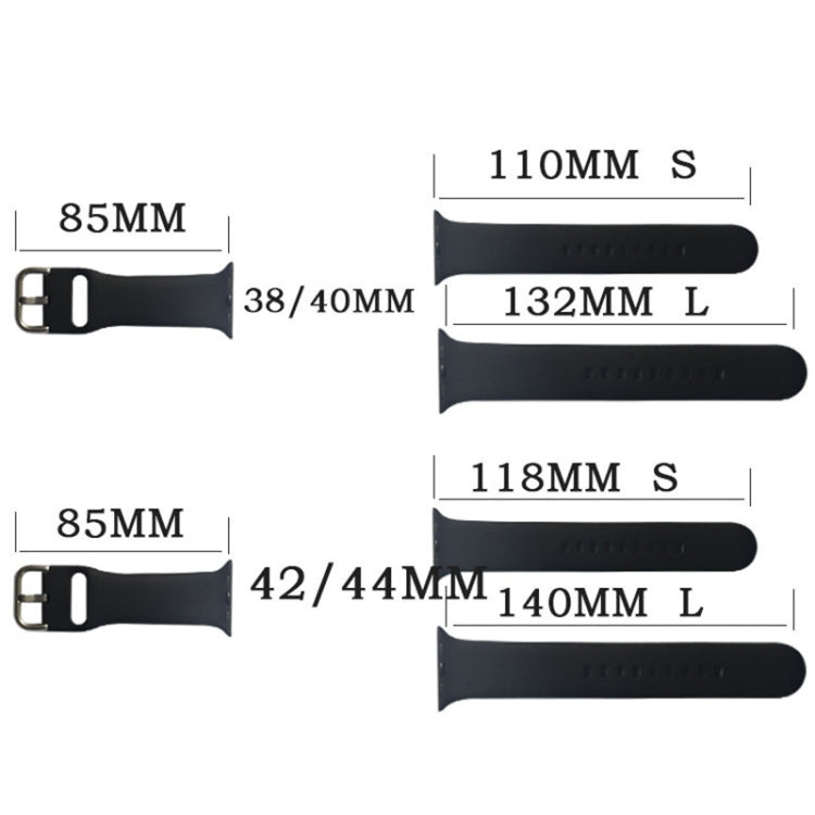 シリコンウォッチバンド、サイズ：S 110mm、Apple Watchシリーズ7 41mm / 6&SE&5&4 40mm / 3&2&1 38mm用、110mm