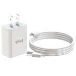 IVON AD-33 2イン1 2.1A シングルUSBポート トラベルチャージャー + 1m USB to 8ピンデータケーブルセット、EUプラグ、USプラグ
