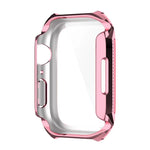 ひし形ベルトドリル＋強化フィルム一体型ケース、Apple Watchシリーズ9 / 8 / 7 41mm用、Apple Watchシリーズ9 / 8 / 7 45mm用
