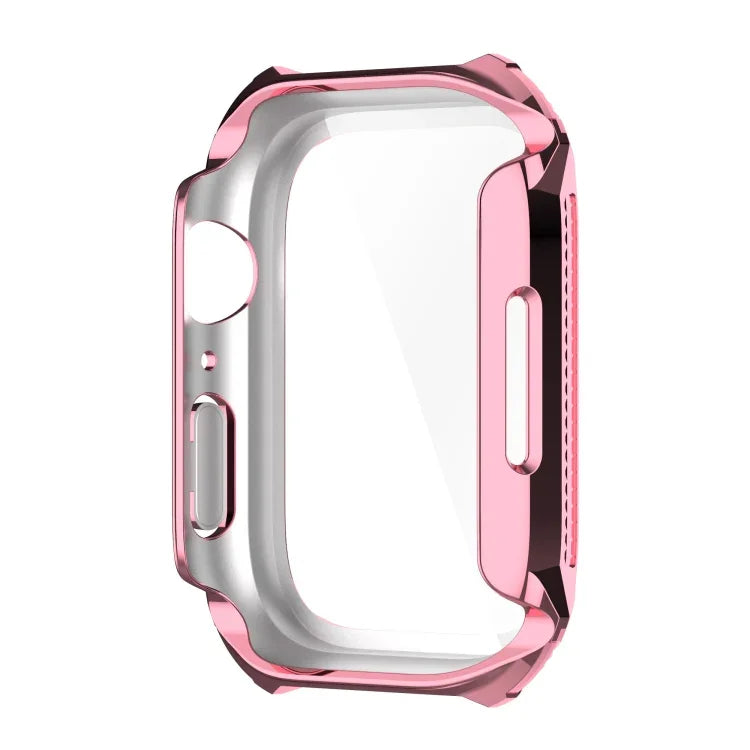 ひし形ベルトドリル＋強化フィルム一体型ケース、Apple Watchシリーズ9 / 8 / 7 41mm用、Apple Watchシリーズ9 / 8 / 7 45mm用