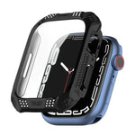 ひし形ベルトドリル＋強化フィルム一体型ケース、Apple Watchシリーズ9 / 8 / 7 41mm用、Apple Watchシリーズ9 / 8 / 7 45mm用