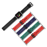 カーボンファイバーテクスチャーウォッチバンド、Apple Watchシリーズ用、7 41mm / 6&SE&5&4 40mm / 3&2&1 38mm、7 45mm / 6&SE&5&4 44mm / 3&2&1 42mm