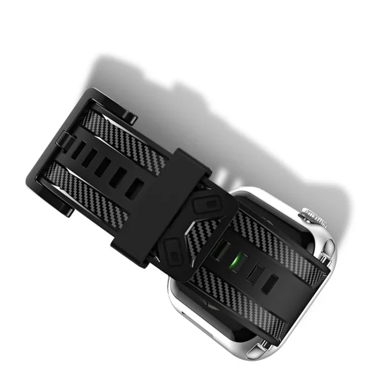 カーボンファイバーテクスチャーウォッチバンド、Apple Watchシリーズ用、7 41mm / 6&SE&5&4 40mm / 3&2&1 38mm、7 45mm / 6&SE&5&4 44mm / 3&2&1 42mm
