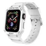 Three-proof Solid Color Integrated Strap For Apple Watch Series, 7 41mm / 6&SE&5&4 40mm / 3&2&1 38mm, 7 45mm / 6&SE&5&4 44mm / 3&2&1 42mm