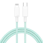 27W PD USB-C / Type-C から 8ピン高速充電編組データケーブル、ケーブル長: 1m、27W