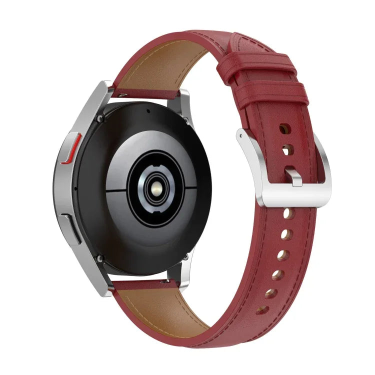 20mm本革ウォッチストラップ、Samsung Galaxy Watch4 / Watch3 41mm / Active2 / Huawei / ゲーミングウォッチ等対応