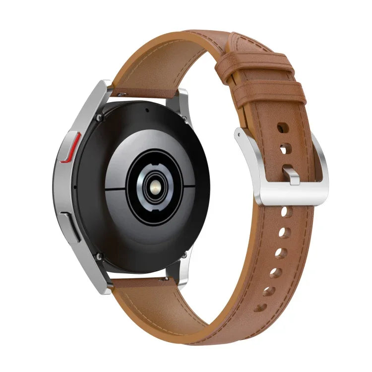 20mm本革ウォッチストラップ、Samsung Galaxy Watch4 / Watch3 41mm / Active2 / Huawei / ゲーミングウォッチ等対応