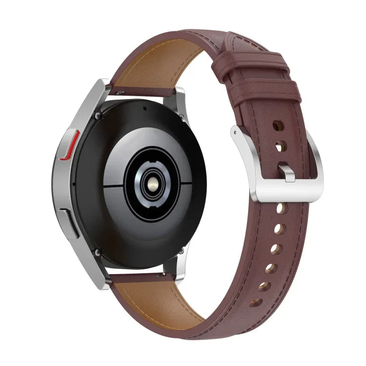20mm本革ウォッチストラップ、Samsung Galaxy Watch4 / Watch3 41mm / Active2 / Huawei / ゲーミングウォッチ等対応