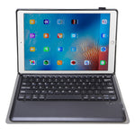 A129 TPU着脱式 Bluetoothキーボード レザーケース ブラケット付き、iPad Pro 12.9インチ 2015 / 2017用、AM17