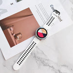 ダブルバックル ツートンカラー シリコンウォッチバンド、Samsung Galaxy Watch4 40mm用、Samsung Galaxy Watch4 44mm用
