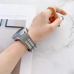 ダブルバックル ツートンカラー シリコンウォッチバンド、Samsung Galaxy Watch4 40mm用、Samsung Galaxy Watch4 44mm用