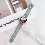 ダブルバックル ツートンカラー シリコンウォッチバンド、Samsung Galaxy Watch4 40mm用、Samsung Galaxy Watch4 44mm用