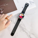ダブルバックル ツートンカラー シリコンウォッチバンド、Samsung Galaxy Watch4 40mm用、Samsung Galaxy Watch4 44mm用
