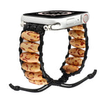 木製ビーズウォッチバンド、Apple Watch シリーズ 7 41mm / 6&SE&5&4 40mm / 3&2&1 38mm、7 45mm / 6&SE&5&4 44mm / 3&2&1 42mm用