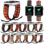 木製ビーズウォッチバンド、Apple Watch シリーズ 7 41mm / 6&SE&5&4 40mm / 3&2&1 38mm、7 45mm / 6&SE&5&4 44mm / 3&2&1 42mm用