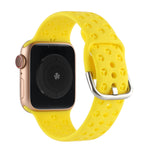 Apple Watch シリーズ用ホローアウトシリコンウォッチバンド、7 41mm / 6&SE&5&4 40mm / 3&2&1 38mm、7 45mm / 6&SE&5&4 44mm / 3&2&1 42mm