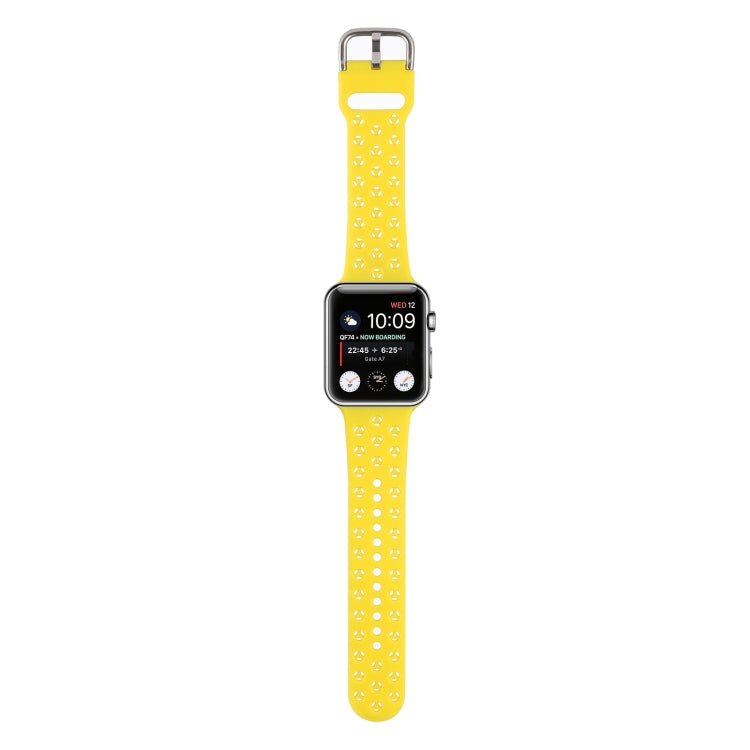 Apple Watch シリーズ用ホローアウトシリコンウォッチバンド、7 41mm / 6&SE&5&4 40mm / 3&2&1 38mm、7 45mm / 6&SE&5&4 44mm / 3&2&1 42mm