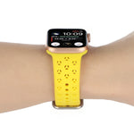 Apple Watch シリーズ用ホローアウトシリコンウォッチバンド、7 41mm / 6&SE&5&4 40mm / 3&2&1 38mm、7 45mm / 6&SE&5&4 44mm / 3&2&1 42mm