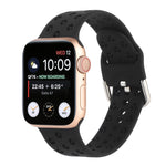 Apple Watch シリーズ用ホローアウトシリコンウォッチバンド、7 41mm / 6&SE&5&4 40mm / 3&2&1 38mm、7 45mm / 6&SE&5&4 44mm / 3&2&1 42mm