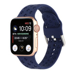 Apple Watch シリーズ用ホローアウトシリコンウォッチバンド、7 41mm / 6&SE&5&4 40mm / 3&2&1 38mm、7 45mm / 6&SE&5&4 44mm / 3&2&1 42mm