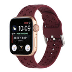 Apple Watch シリーズ用ホローアウトシリコンウォッチバンド、7 41mm / 6&SE&5&4 40mm / 3&2&1 38mm、7 45mm / 6&SE&5&4 44mm / 3&2&1 42mm