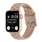 Apple Watch シリーズ用ホローアウトシリコンウォッチバンド、7 41mm / 6&SE&5&4 40mm / 3&2&1 38mm、7 45mm / 6&SE&5&4 44mm / 3&2&1 42mm