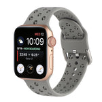 Apple Watch シリーズ用ホローアウトシリコンウォッチバンド、7 41mm / 6&SE&5&4 40mm / 3&2&1 38mm、7 45mm / 6&SE&5&4 44mm / 3&2&1 42mm