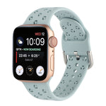 Apple Watch シリーズ用ホローアウトシリコンウォッチバンド、7 41mm / 6&SE&5&4 40mm / 3&2&1 38mm、7 45mm / 6&SE&5&4 44mm / 3&2&1 42mm