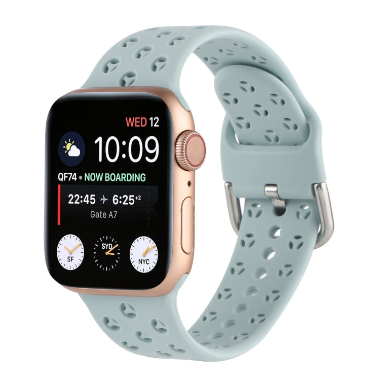 Apple Watch シリーズ用ホローアウトシリコンウォッチバンド、7 41mm / 6&SE&5&4 40mm / 3&2&1 38mm、7 45mm / 6&SE&5&4 44mm / 3&2&1 42mm