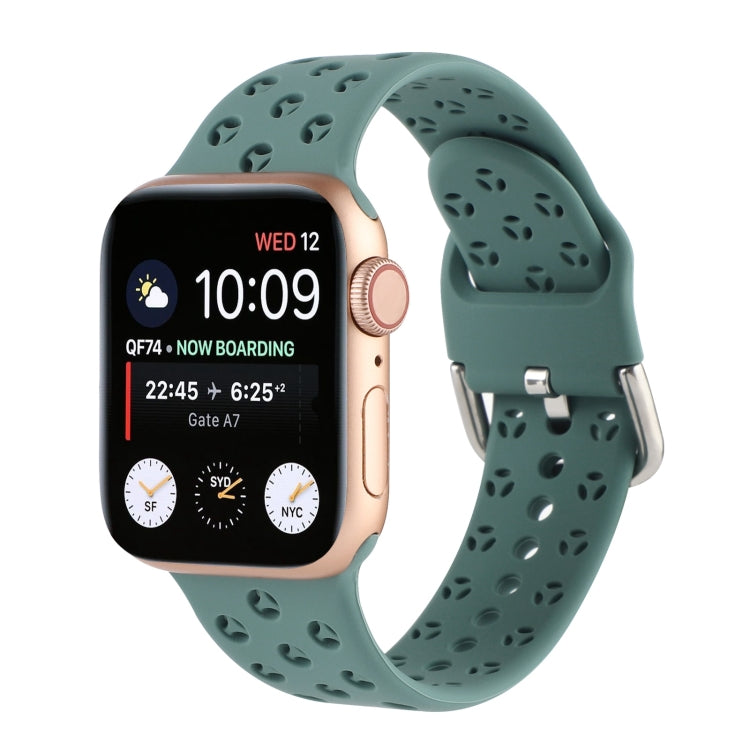 Apple Watch シリーズ用ホローアウトシリコンウォッチバンド、7 41mm / 6&SE&5&4 40mm / 3&2&1 38mm、7 45mm / 6&SE&5&4 44mm / 3&2&1 42mm
