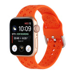 Apple Watch シリーズ用ホローアウトシリコンウォッチバンド、7 41mm / 6&SE&5&4 40mm / 3&2&1 38mm、7 45mm / 6&SE&5&4 44mm / 3&2&1 42mm