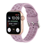 Apple Watch シリーズ用ホローアウトシリコンウォッチバンド、7 41mm / 6&SE&5&4 40mm / 3&2&1 38mm、7 45mm / 6&SE&5&4 44mm / 3&2&1 42mm