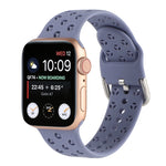 Apple Watch シリーズ用ホローアウトシリコンウォッチバンド、7 41mm / 6&SE&5&4 40mm / 3&2&1 38mm、7 45mm / 6&SE&5&4 44mm / 3&2&1 42mm