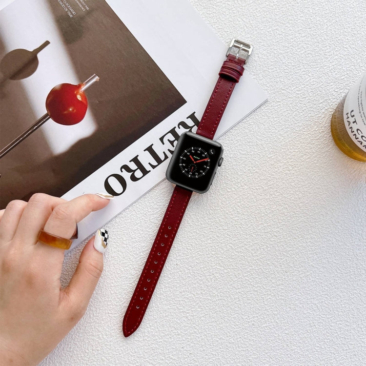 Apple Watch シリーズ用レザーワッチバンド、7 41mm / 6&SE&5&4 40mm / 3&2&1 38mm、7 45mm / 6&SE&5&4 44mm / 3&2&1 42mm
