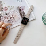 フラットテクスチャーレザーウォッチバンド、Apple Watch シリーズ 7 41mm / 6&SE&5&4 40mm / 3&2&1 38mm、7 45mm / 6&SE&5&4 44mm / 3&2&1 42mm用