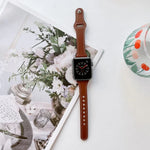 フラットテクスチャーレザーウォッチバンド、Apple Watch シリーズ 7 41mm / 6&SE&5&4 40mm / 3&2&1 38mm、7 45mm / 6&SE&5&4 44mm / 3&2&1 42mm用